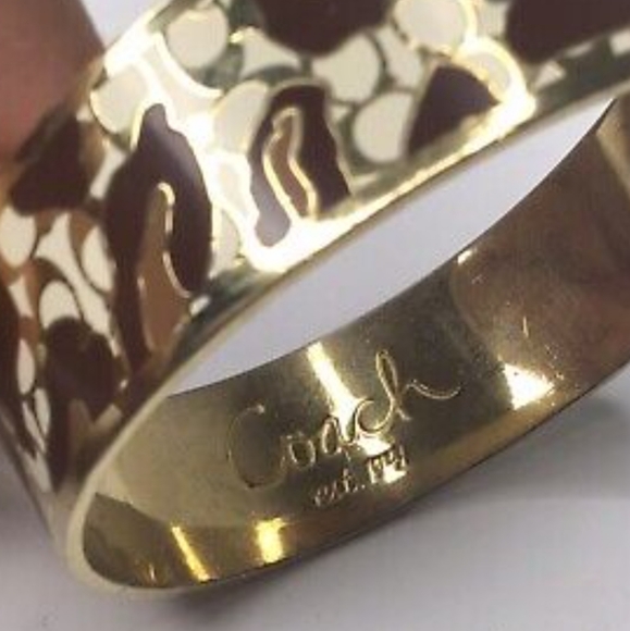 NWOT Coach Leopard Bangle Bracelet - Picture 3 of 3